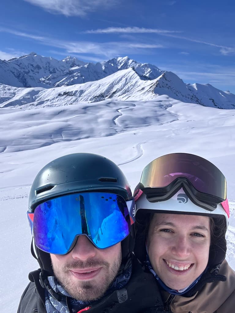 Selfie au ski