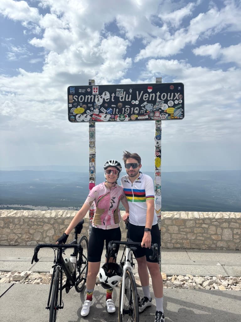 Sommet du Ventoux à vélo